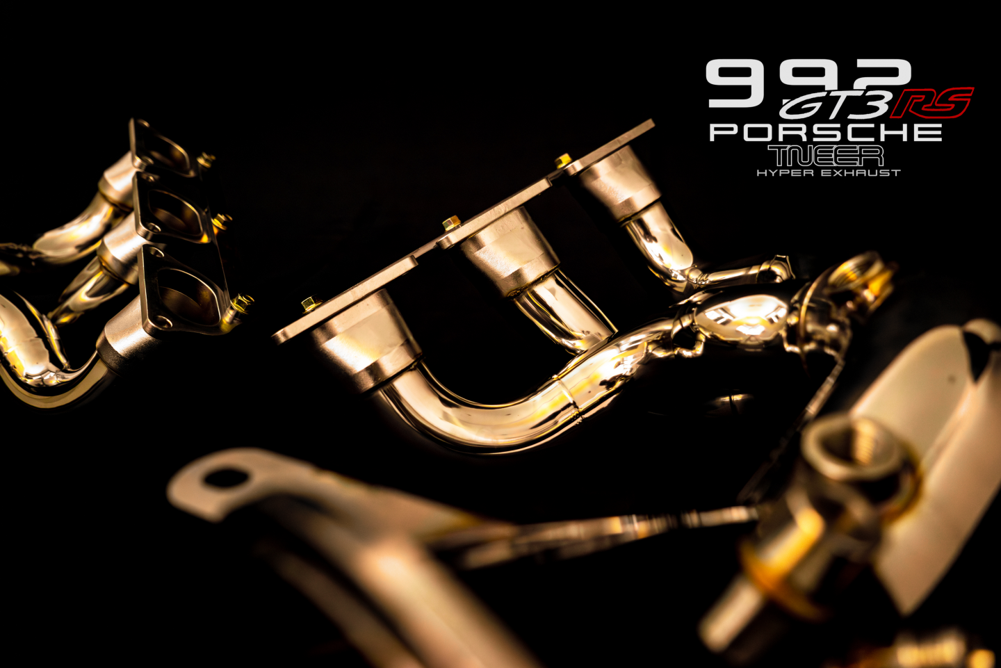 992 GT3 RS Catless Header - Flash Gold