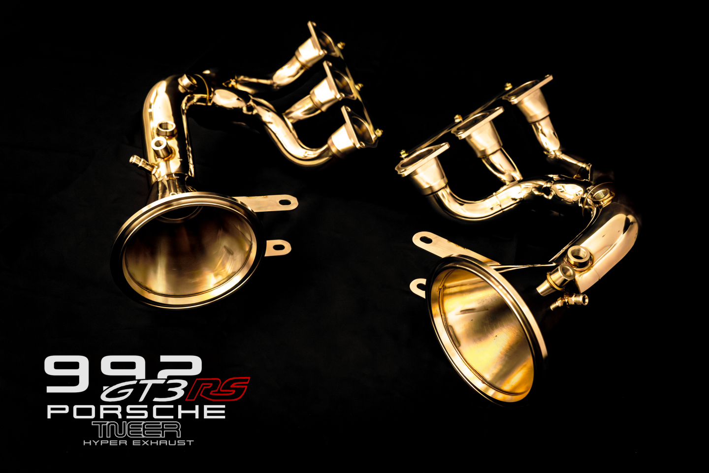 992 GT3 RS Catless Header - Flash Gold