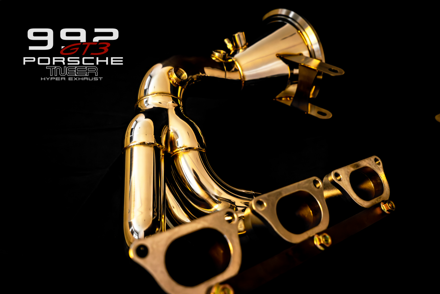992 GT3 RS Catless Header - Flash Gold