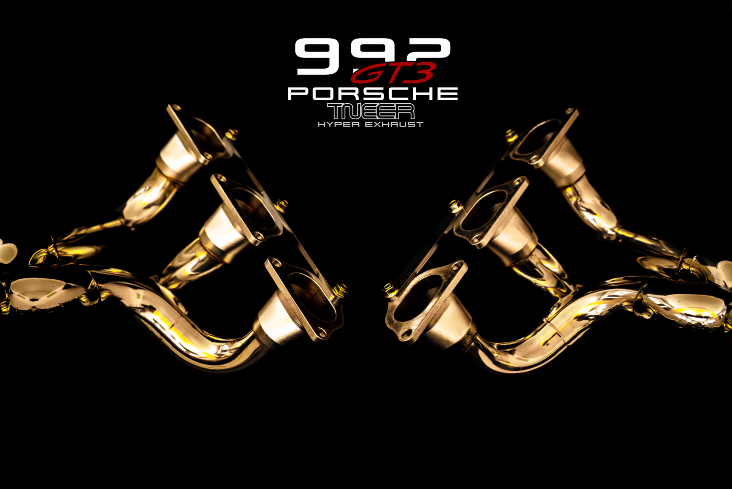 992 GT3 RS Catless Header - Flash Gold